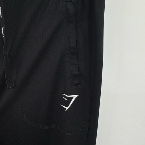 Gymshark Joggers Men’s M Workout Pants Black Tapered Ankle Zip Running EUC - Picture 4 of 12